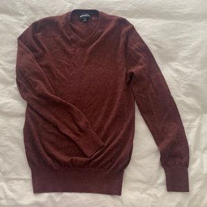 Bonobos Red knit v neck